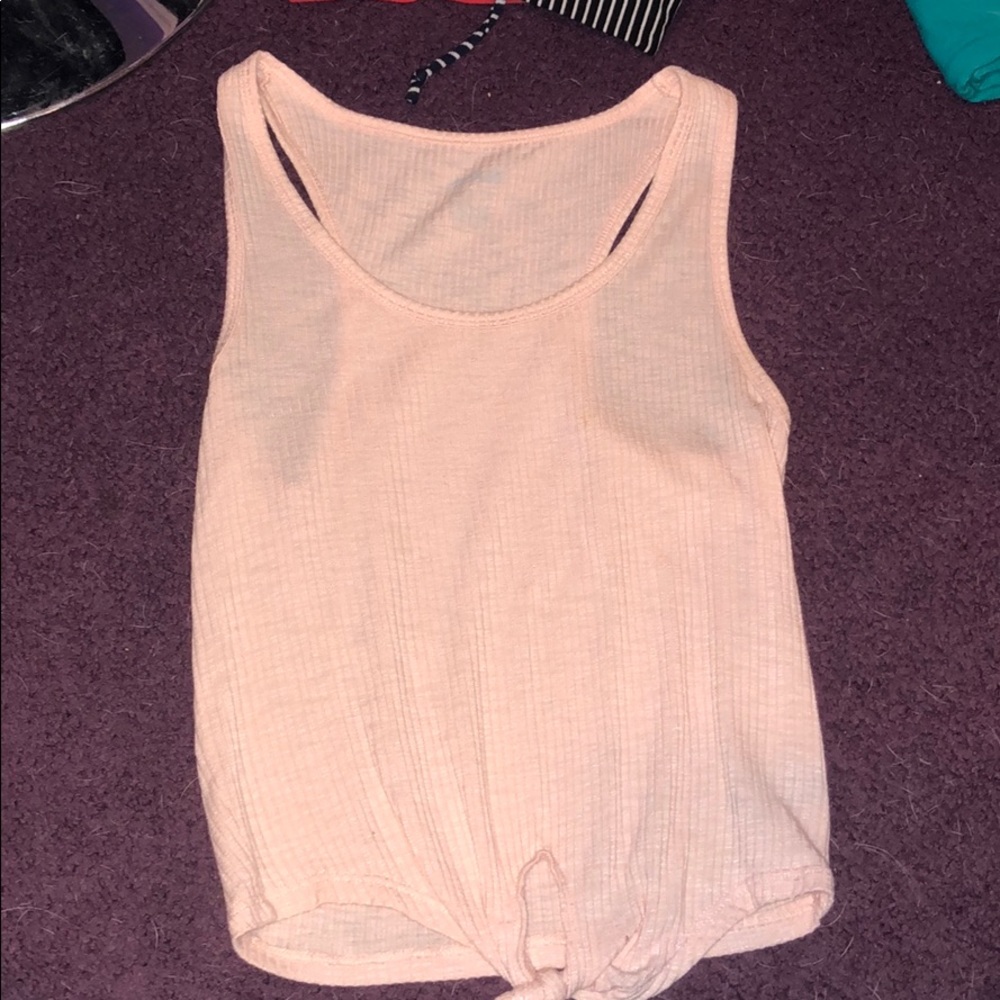 Baby pink crop top
